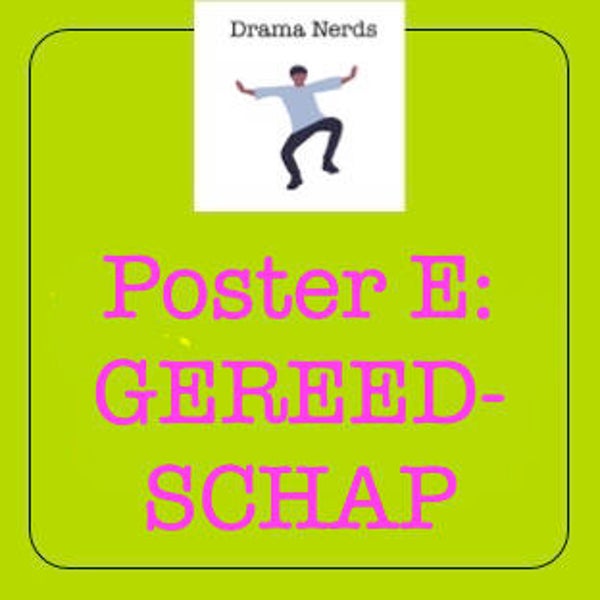 Drama-download 3E: Poster Gereedschap