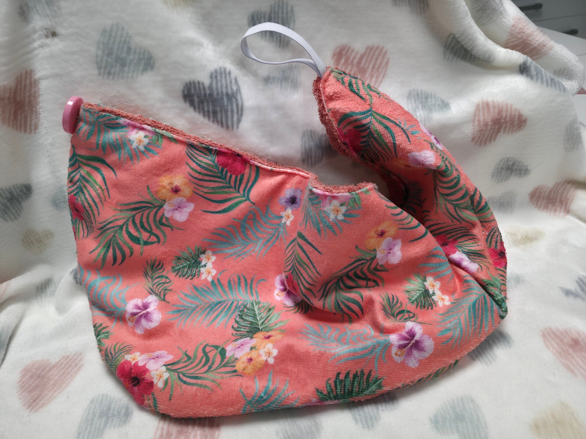 Turban cheveux en double éponge de bambou- séchage doux et rapide