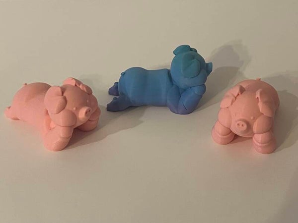 3D printed cute pig