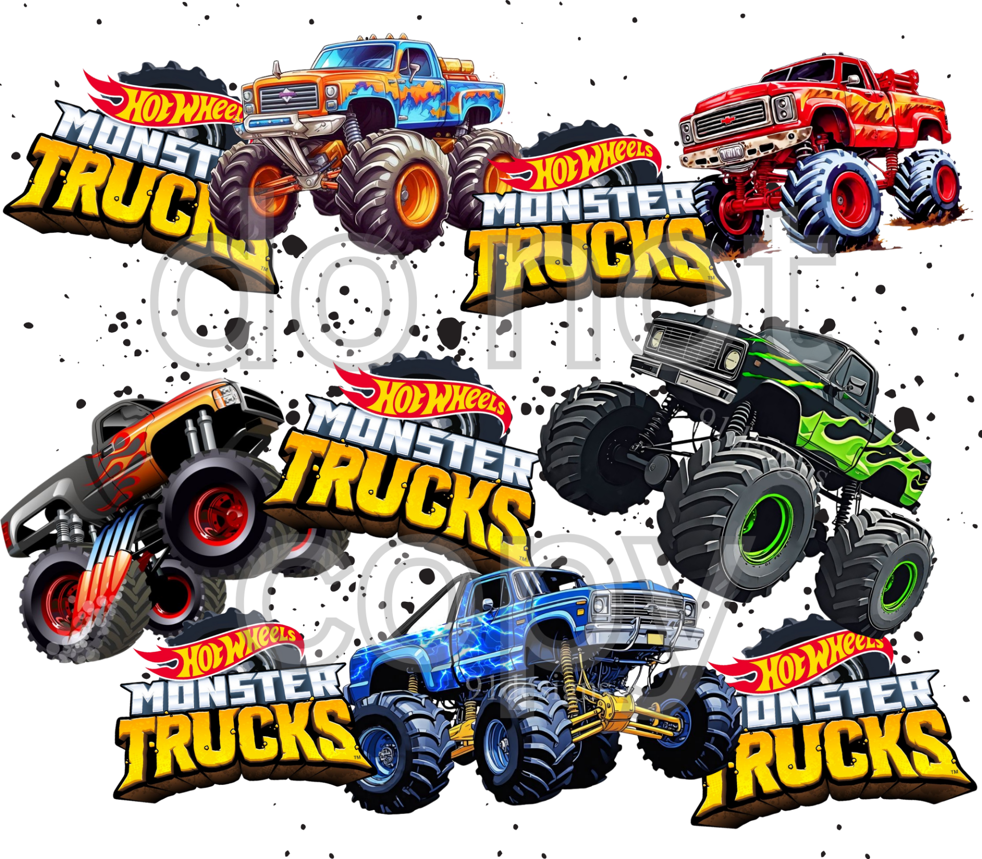 20oz Monster Trucks
