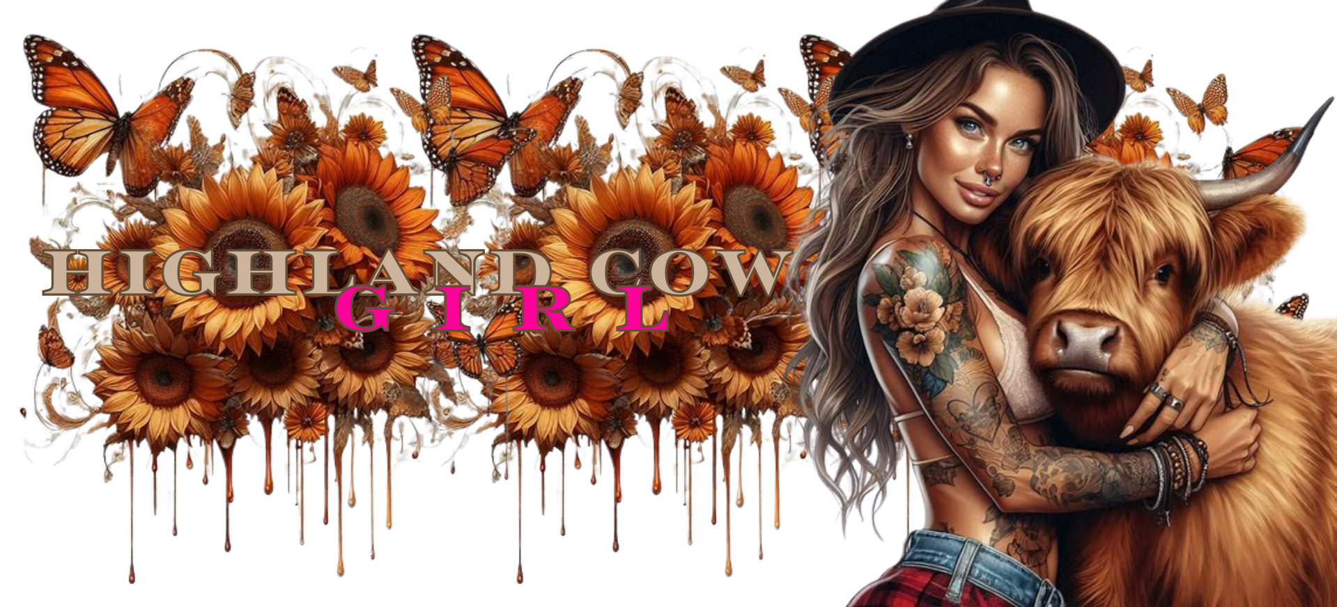 16oz Highland Cow Girl