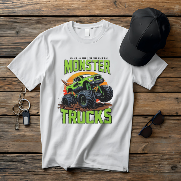 Just A Boy Who Loves Monster Trucks