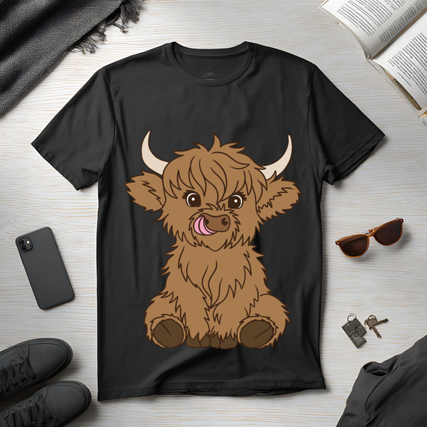 Highland Cow Without Daises