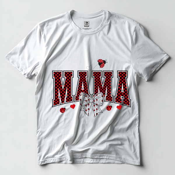 Mama (Ladybug + Poka Dot Print)