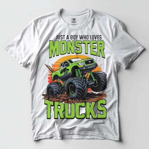Just A Boy Who Loves Monster Trucks