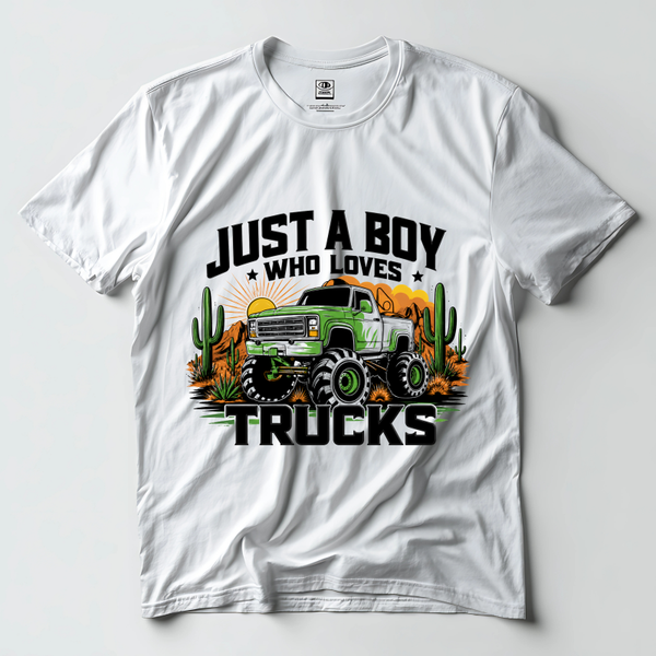 Just A boy Who Loves Trucks