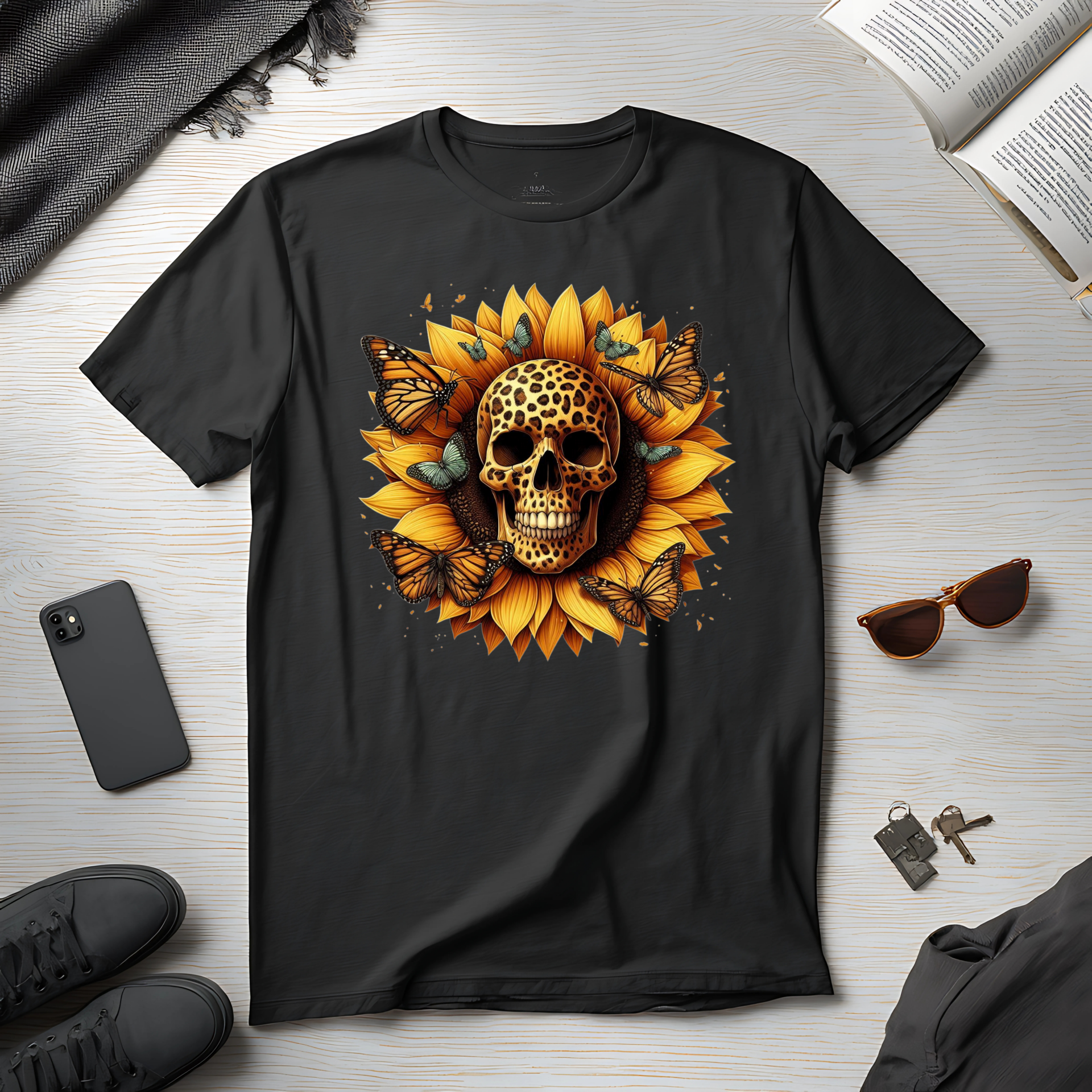 Yellow Leopard Skull