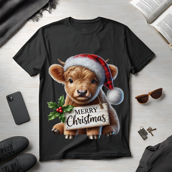 Merry Christmas Highland cow
