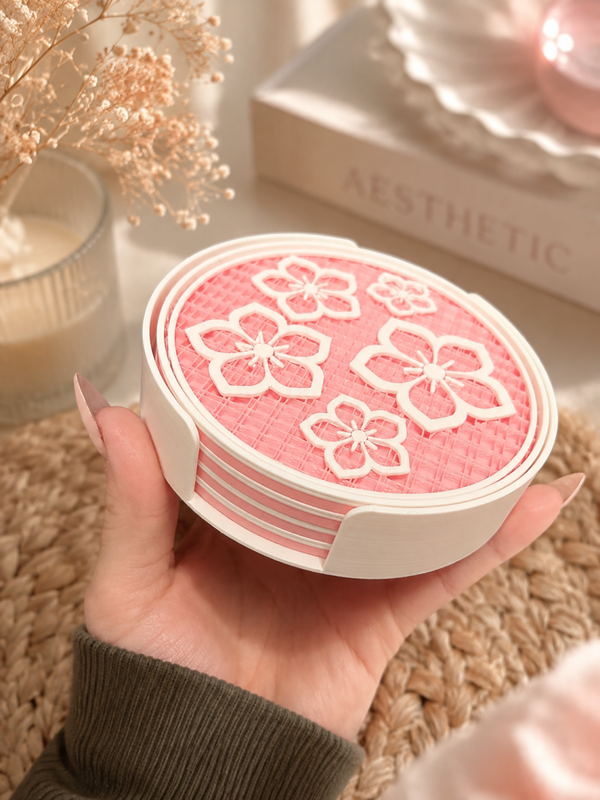 Hibiscus Coaster Set