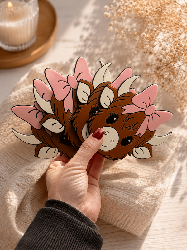 Highland Cow Coasters