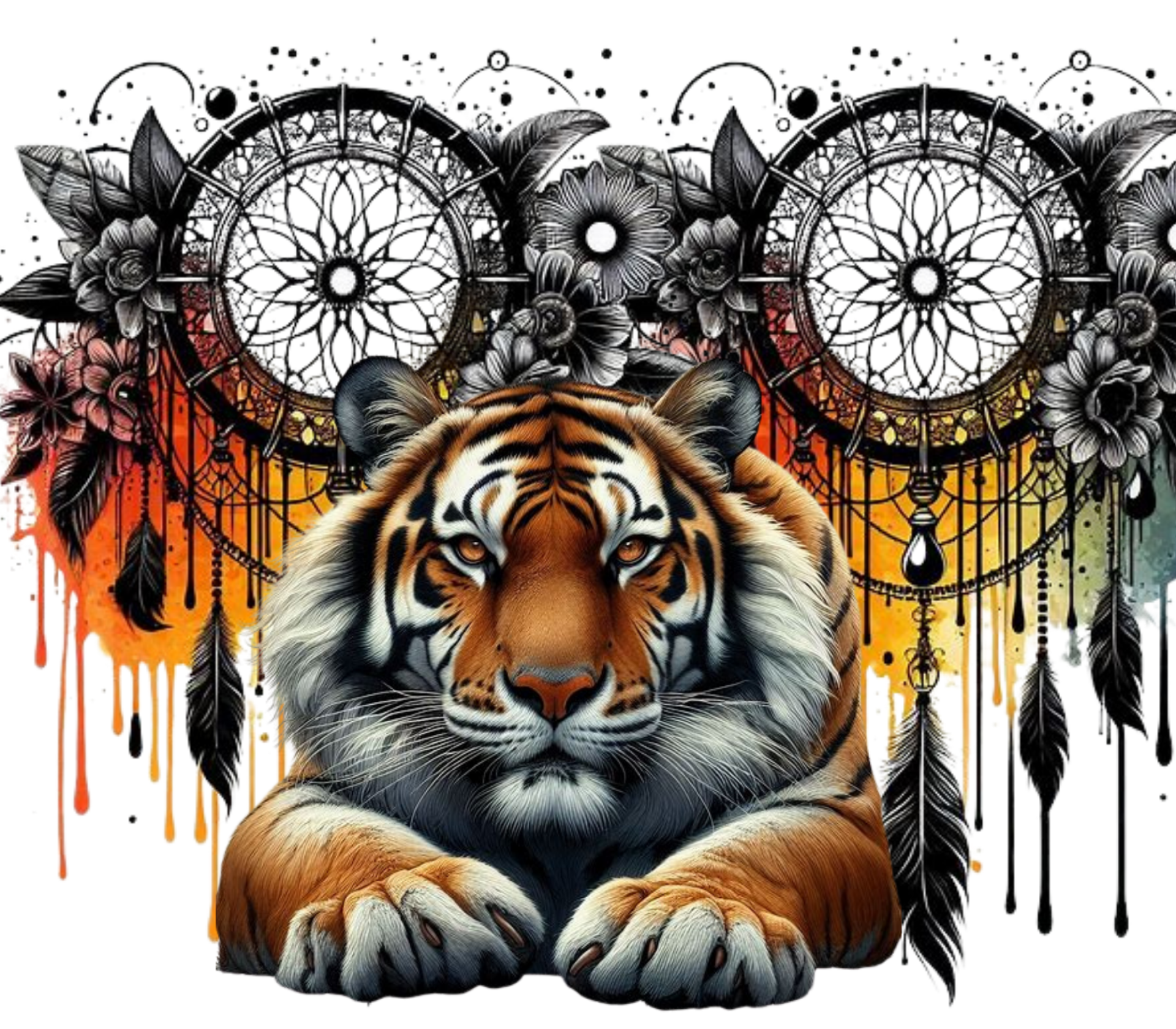 20oz Tiger Dreamcatcher