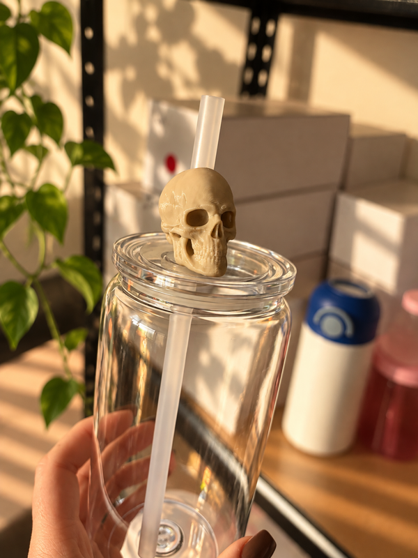 Skull Straw Topper