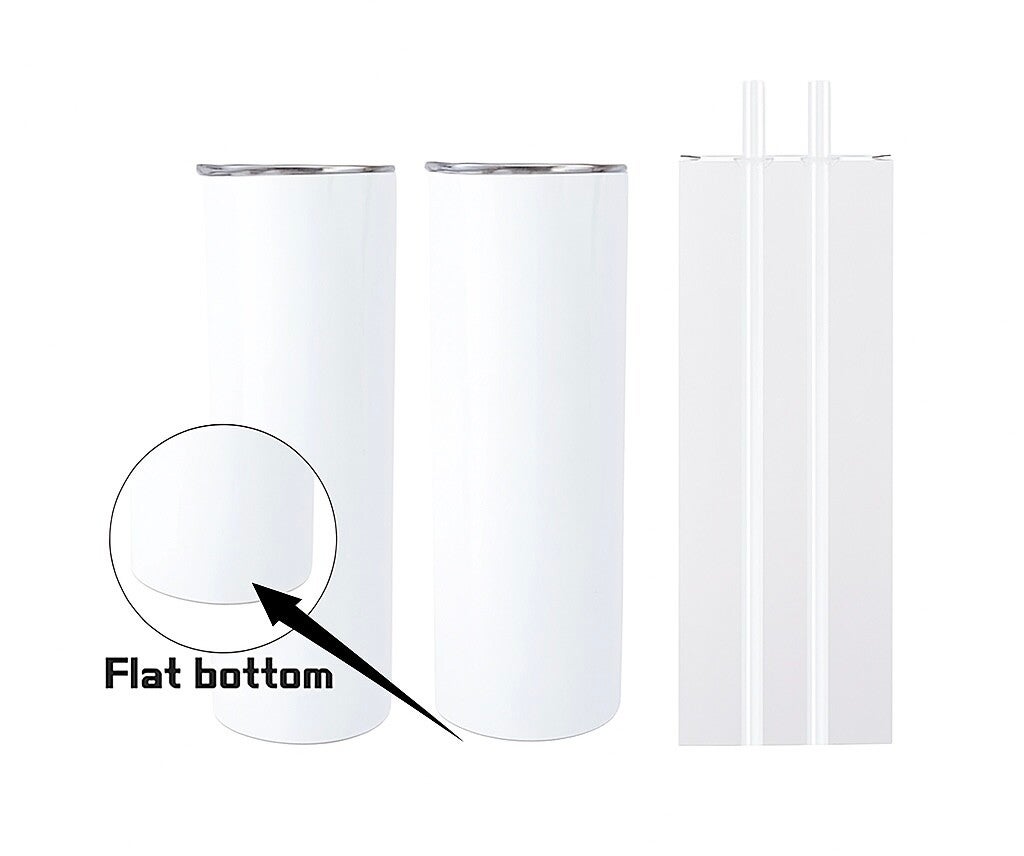 Flat Edge Skinny Tumbler ~ 20oz