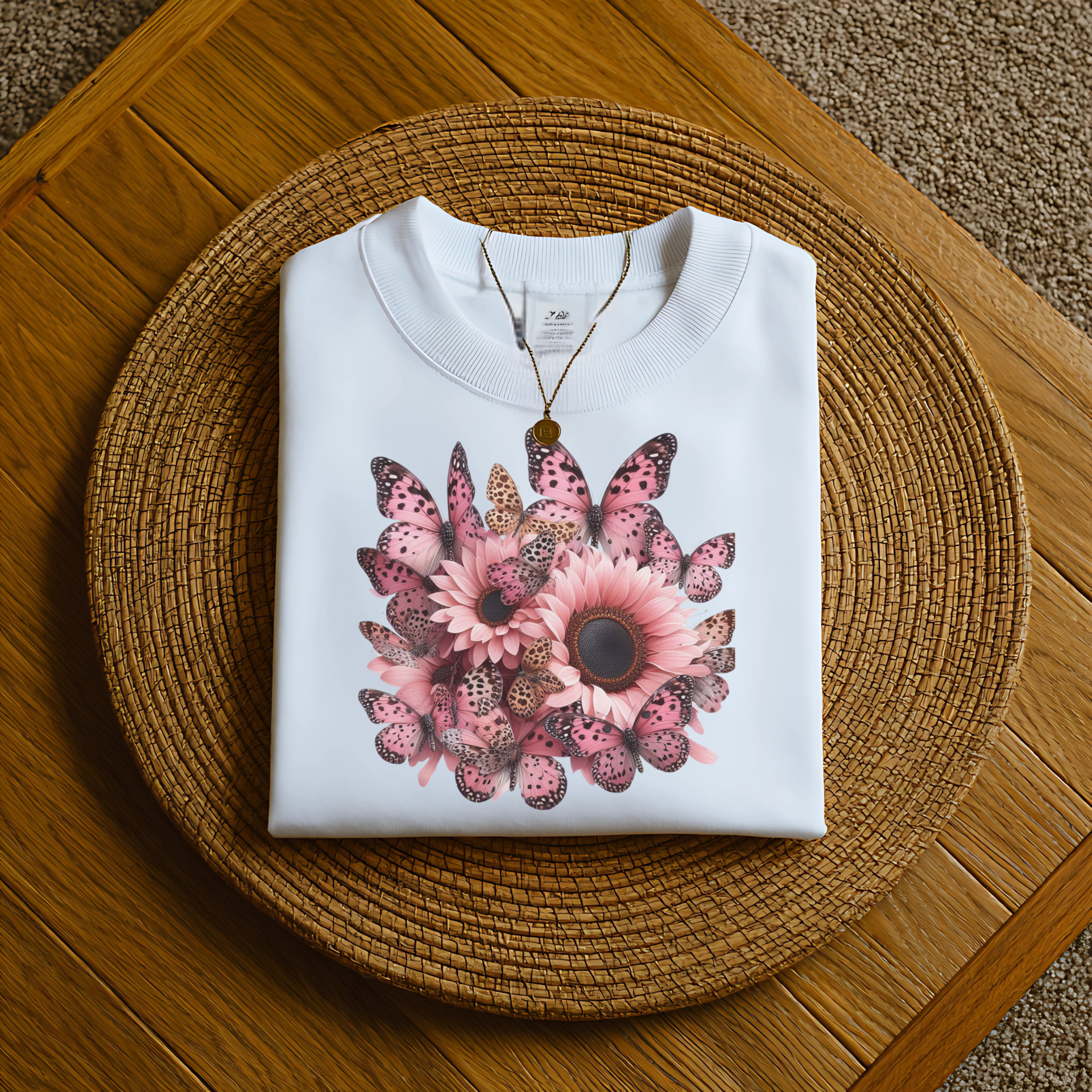 Pink Sunflower & Pink Bows