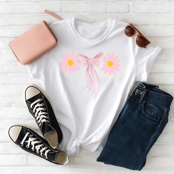 Pink Daisy + Bow
