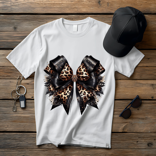 Leopard Print Bow