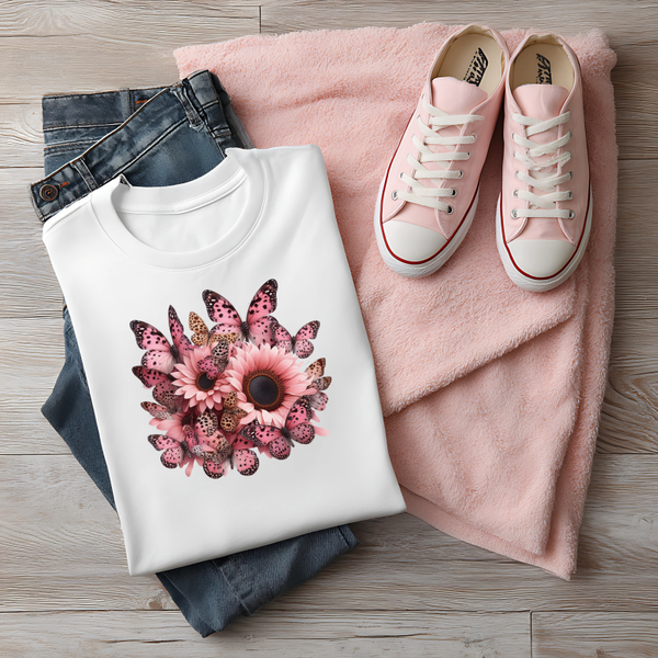 Pink Sunflower & Pink Bows