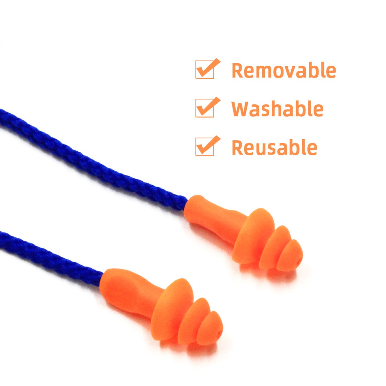 Corded Silicone Ear Plugs