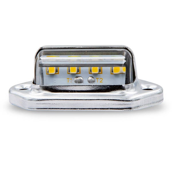 LED License Light Chrome Bezel