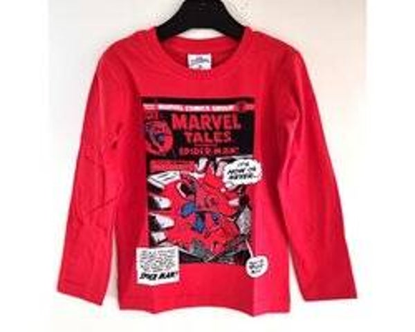 Disney Spiderman T-shirt Rood Marvel Tales
