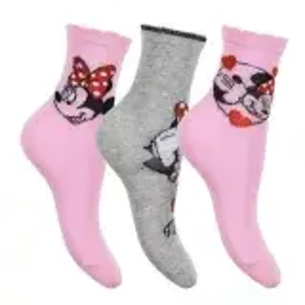 Minnie Mouse Sokken Disney Roze/Grijs maat 31/34