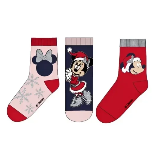 Minnie Mouse Disney Sokken Kerst Roze blauw Rood