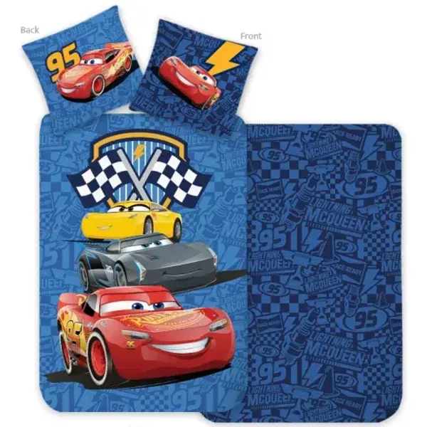Cars Disney Dekbedovertrek  Racing Crew 140 cm x 200 cm