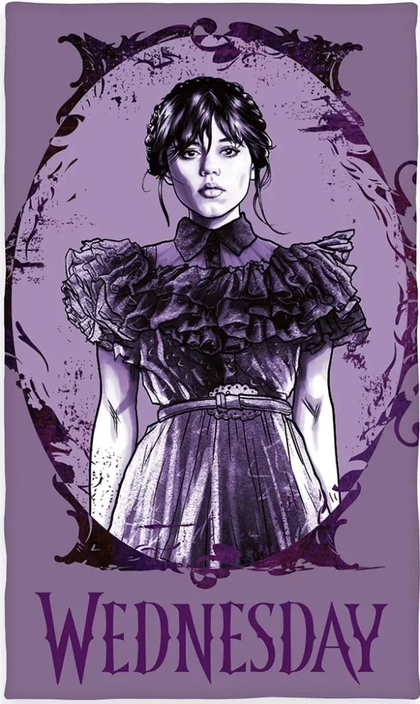 Wednesday Gothic Handdoek Facial