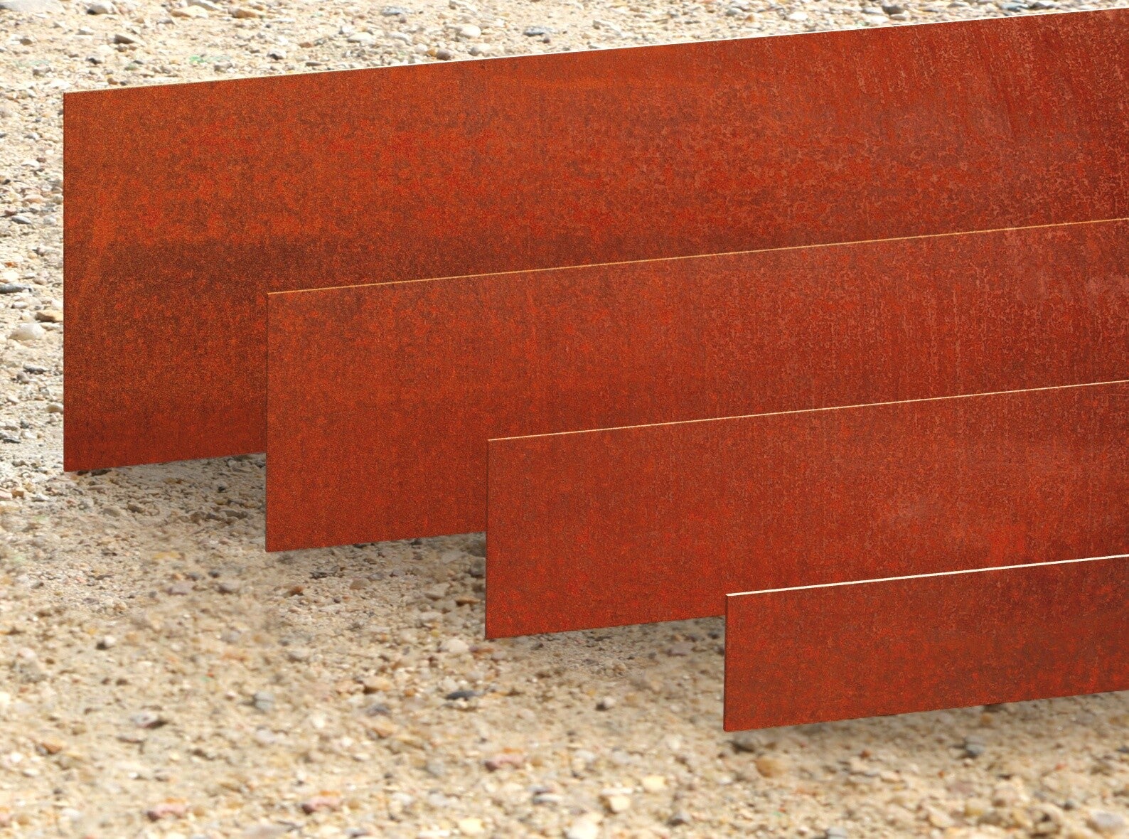 Bordure en acier Corten