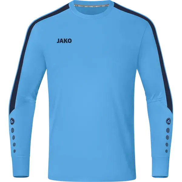 Jako Power Keepershirt Lange Mouw - Hemelsblauw / Marine (ZONDER BEDRUKKING)