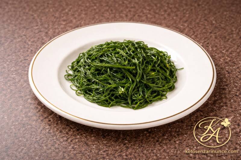 contorno di agretti saltati, semplice e delicato, chetogenico