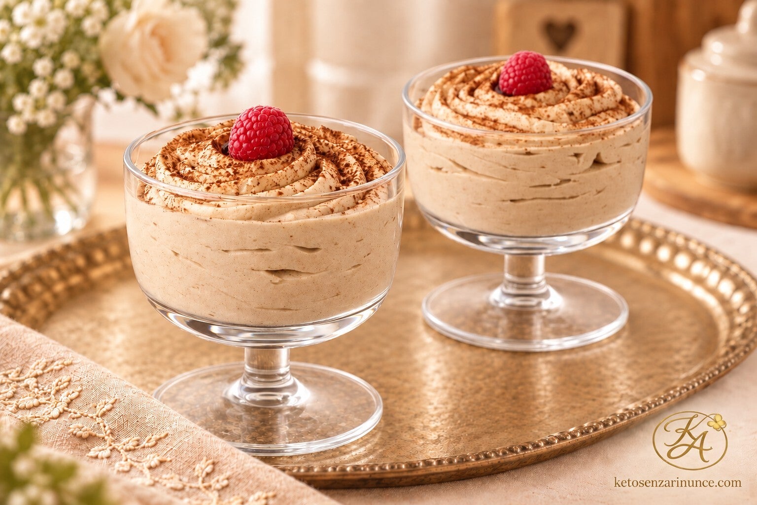 Crema al caffè chetogenica semplice, veloce e spumosa, preparata con pochi ingredienti comuni. Un dolce al cucchiaio fresco, cremoso e goloso, perfetto per una merenda o un dessert keto quando hai voglia di qualcosa di buono senza complicazioni.