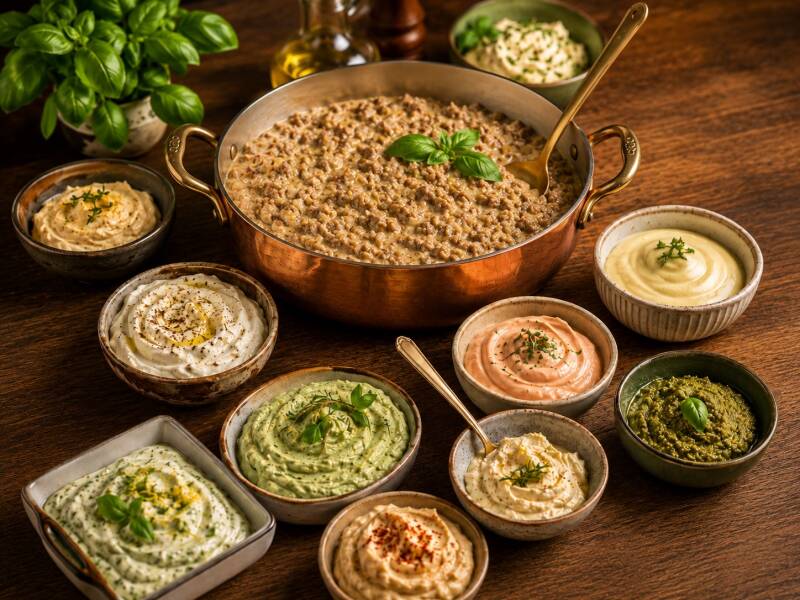 Una raccolta pensata per dare gusto, cremosità e carattere alla cucina chetogenica. In questa sezione trovi sughi, salse e creme che aiutano a trasformare anche i piatti più semplici in qualcosa di ricco, invitante e pieno di sapore. Dalle maionesi alle c