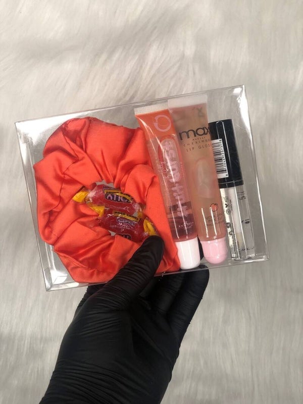 Clear scrunchie box bundel