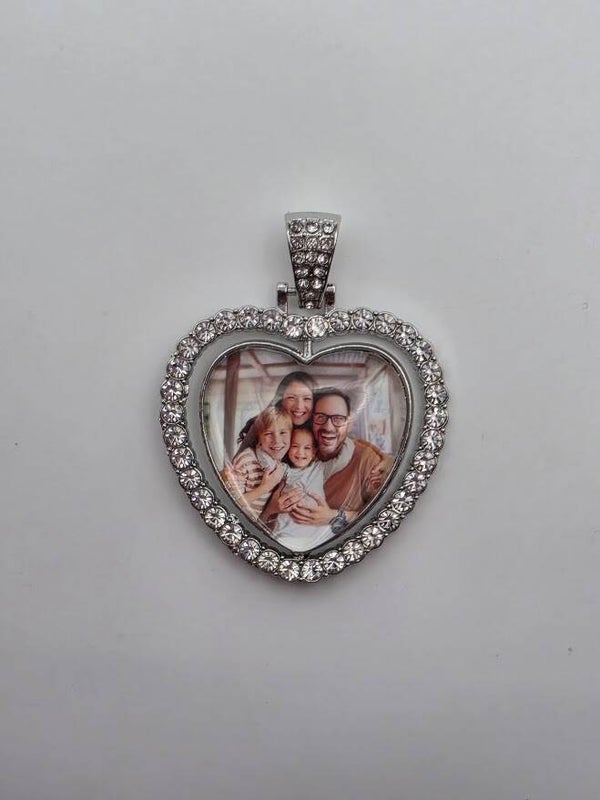 Custom Heart Photo Pendant
