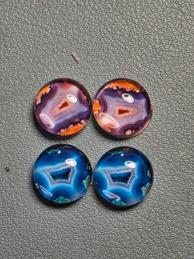Custom Graphic Glass Cabochons – Pack of 12