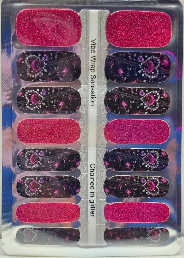 Chained in Glitter Nail Wraps