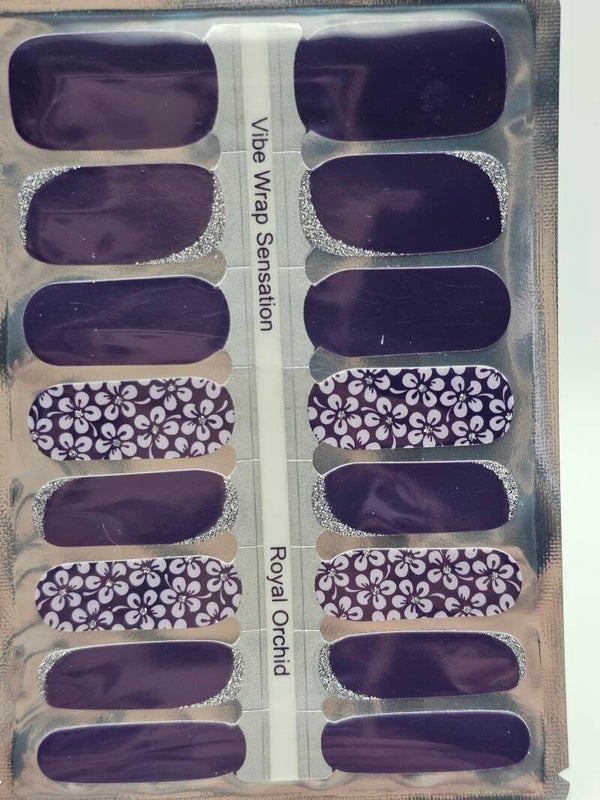 Royal Orchid Nail Wraps