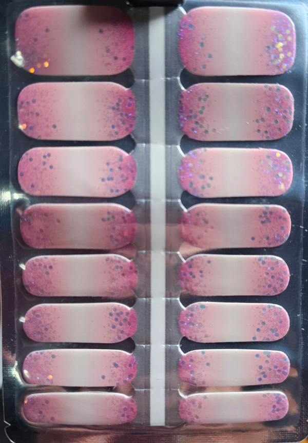 Bubblegum Burst Nail Wraps – Sweet, Sparkly