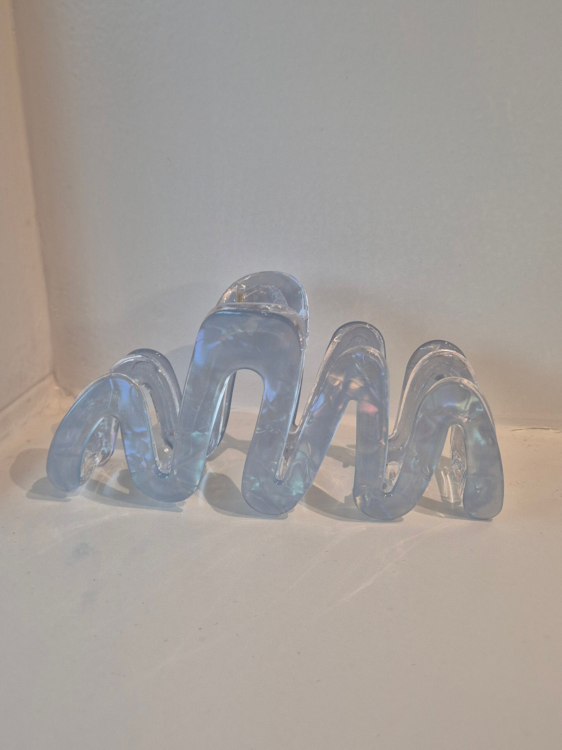 Haarklem xl. Marble medium blue