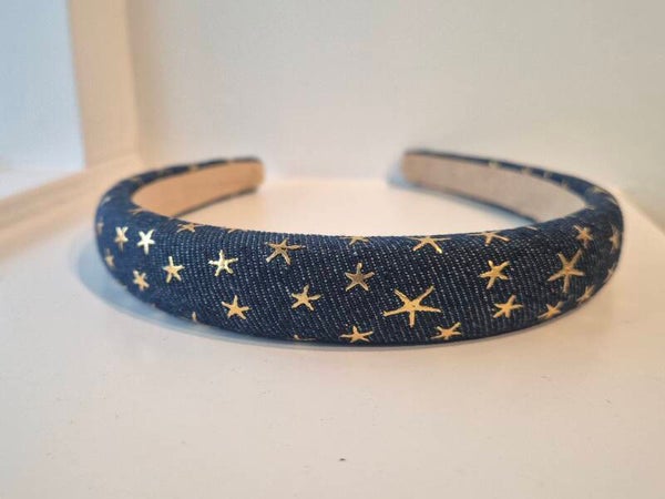 Haarband 'dark denim stars'
