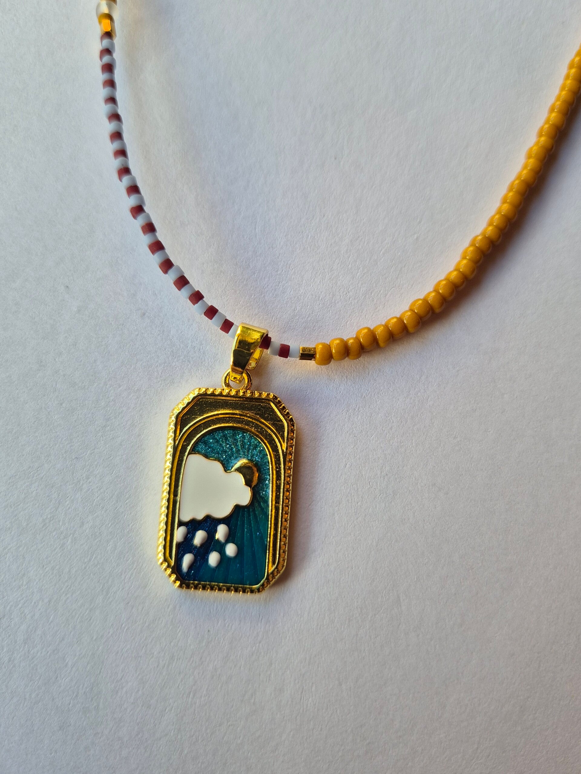 Handgemaakte ketting 'Rainy day"