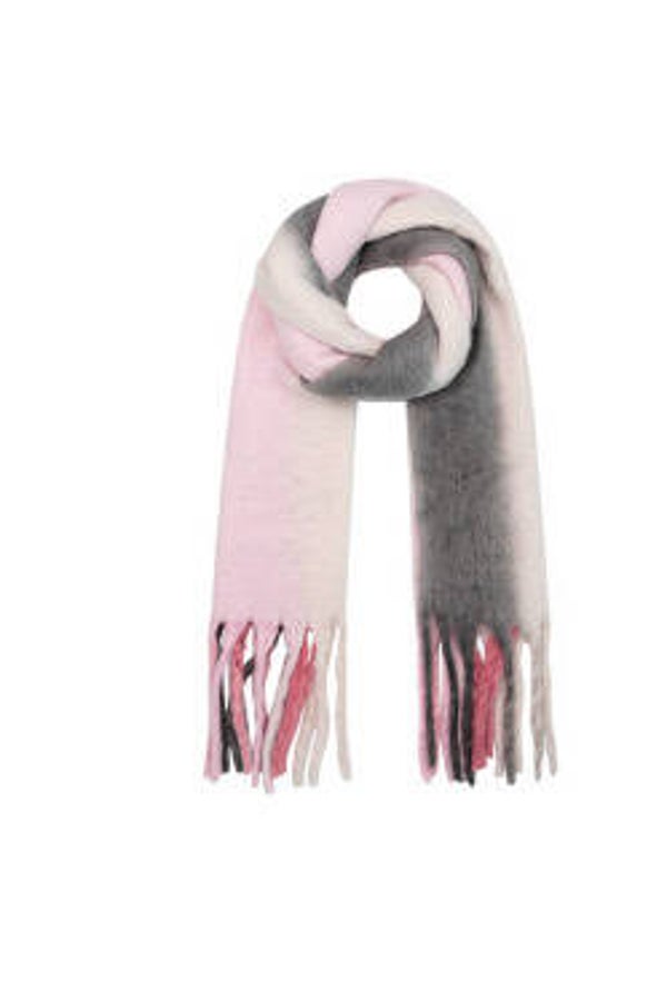 Sjaal roze/grijs