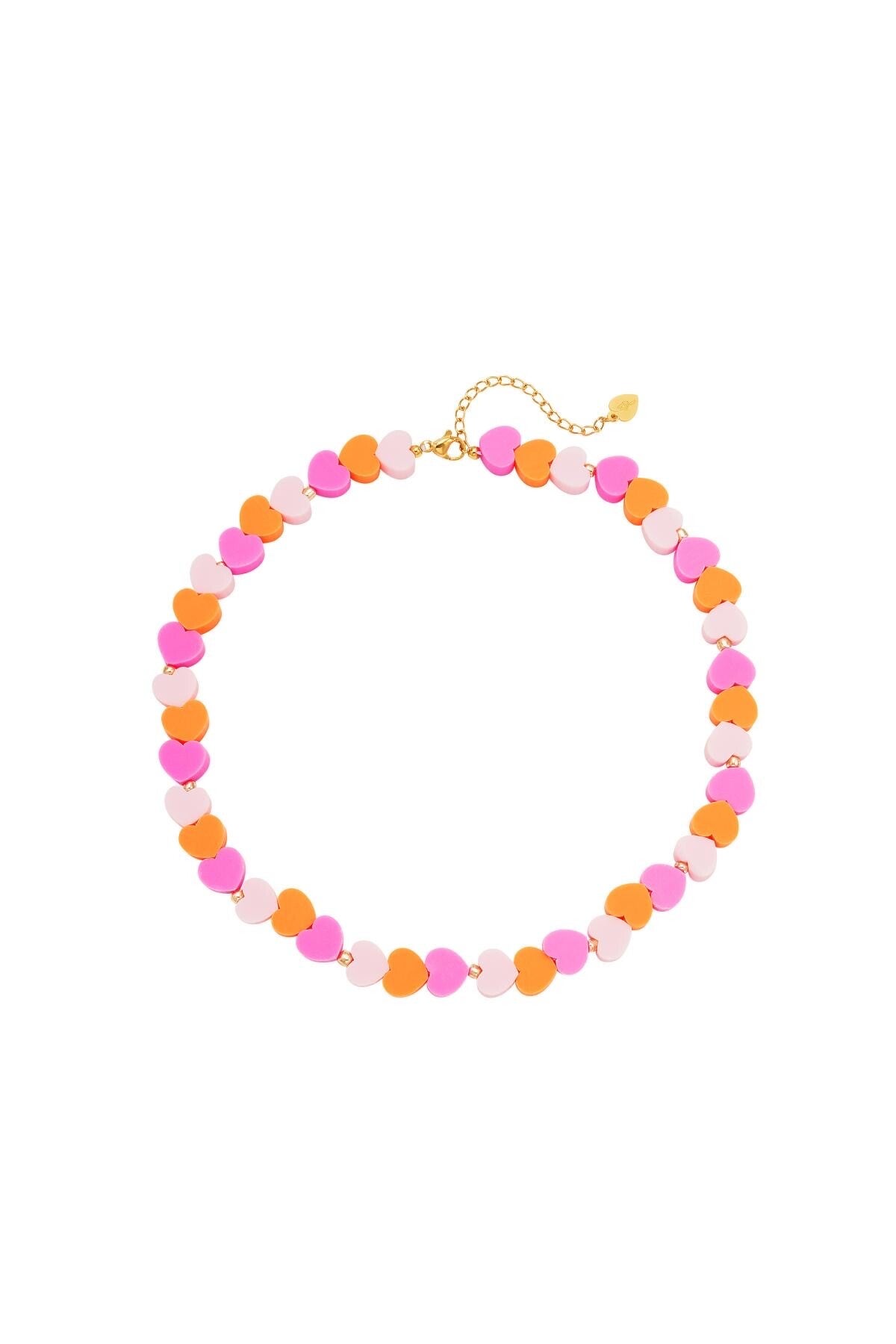 kinderen - ketting zomerharten ( roze )