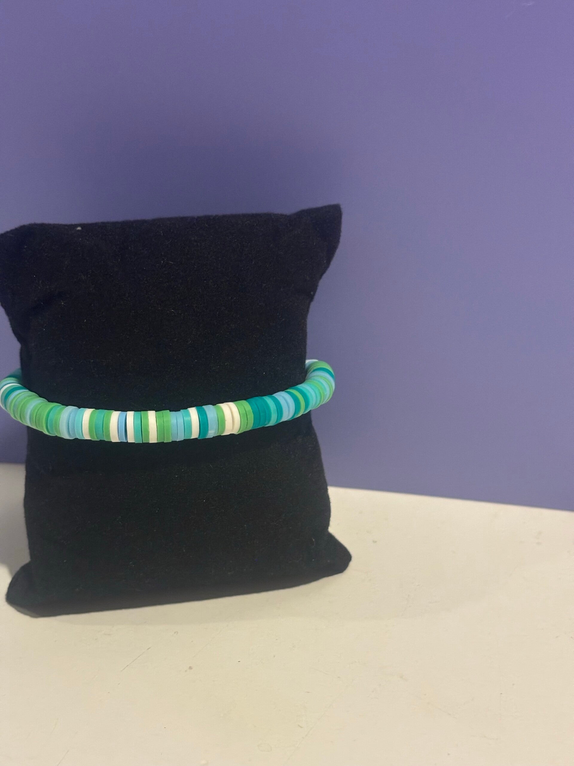 armband - groen en blauw