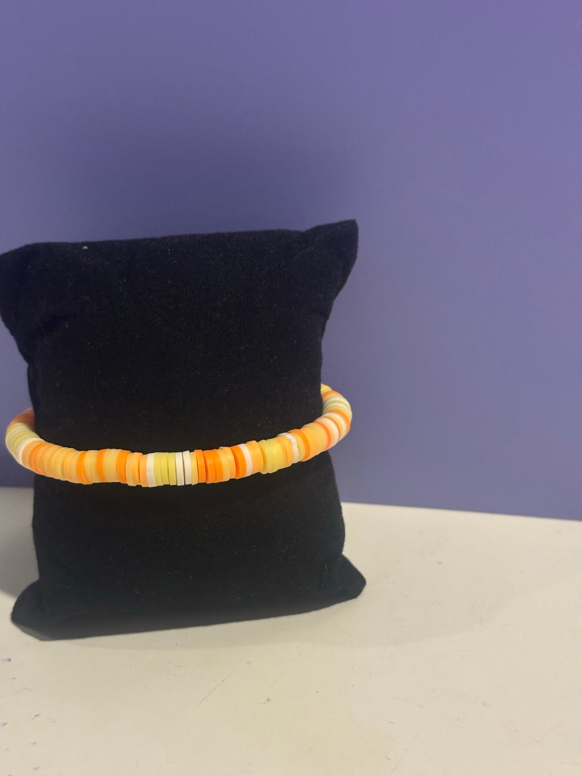 armband - oranje met geel