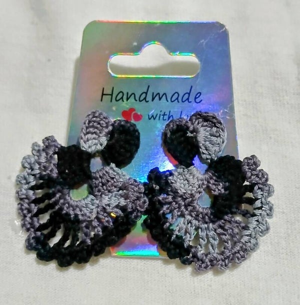 Lacy Double Heart Earrings