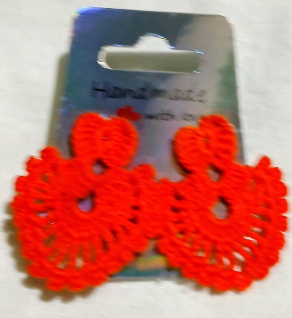 Lacy Double Heart Earrings