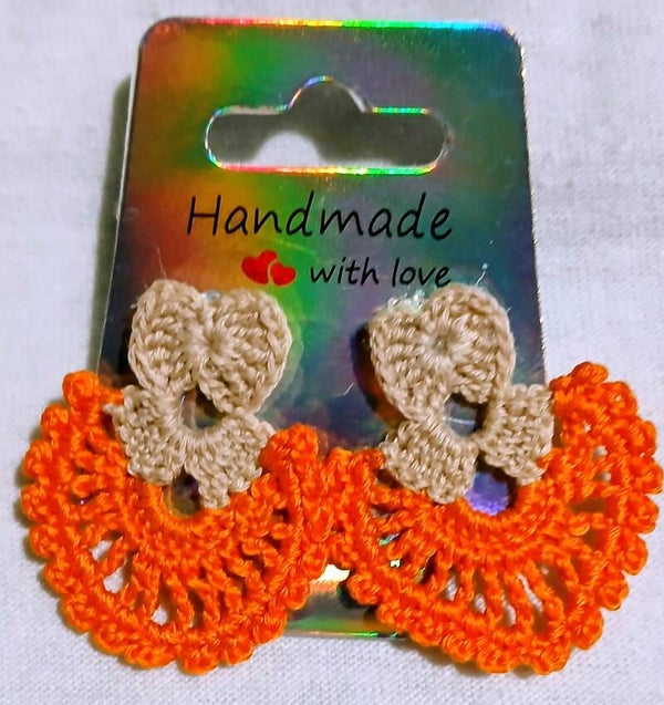 Lacy Double Heart Earrings