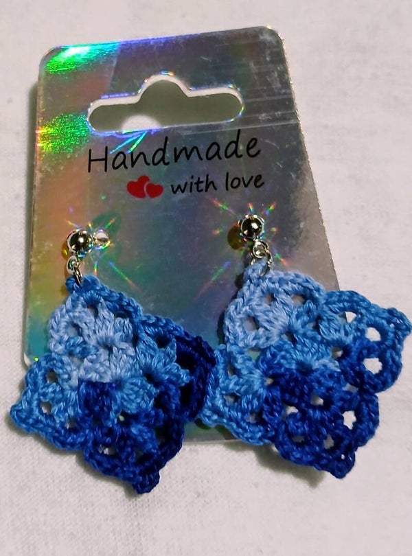 Lacy Granny Square. Earrings